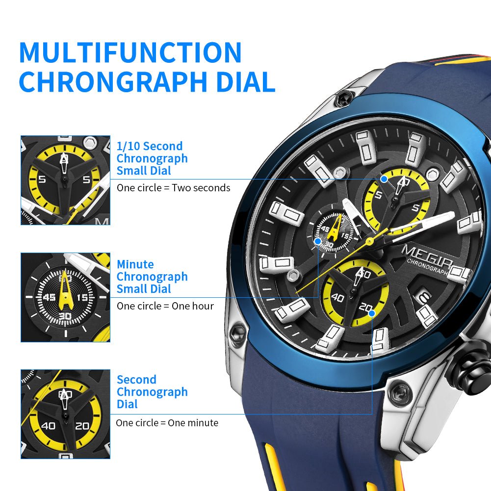MEGIR Vortex Series Men's Chronograph Sport Watch