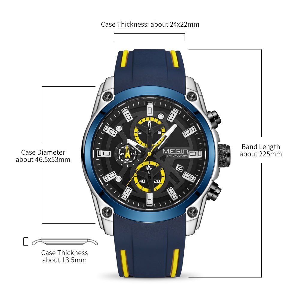 MEGIR Vortex Series Men's Chronograph Sport Watch